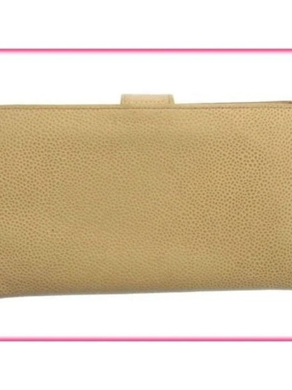 Chanel Wallet Purse Coin purse COCO Beige Woman Authentic Used Y008